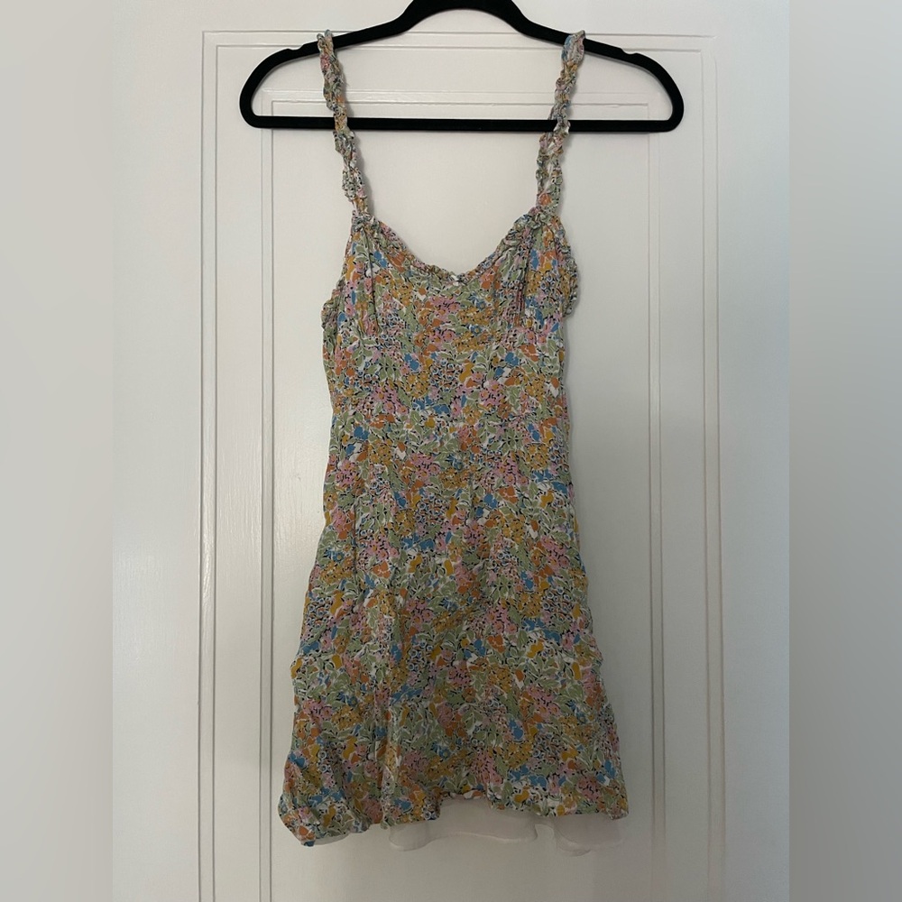 Zara floral mini dress